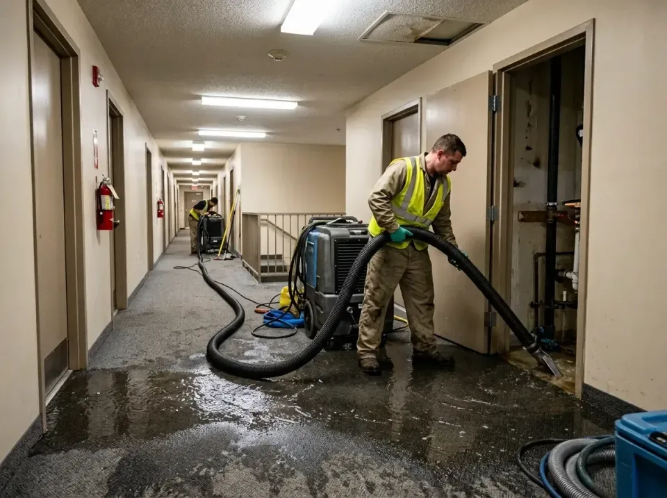 multi-unit-apartment-hallway-f-005 — frequently asked questions, Emergency Burst Pipe Water Extraction & Removal in La Palom…